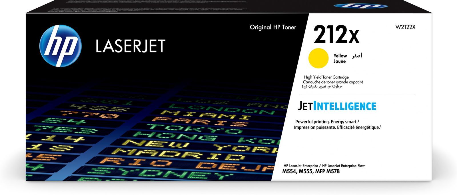HP Cartuccia toner giallo originale LaserJet 212X ad alta capacità [W2122X]