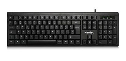 Hamlet KU200 tastiera Ufficio USB QWERTY Italiano Nero [XKKU200-IT]