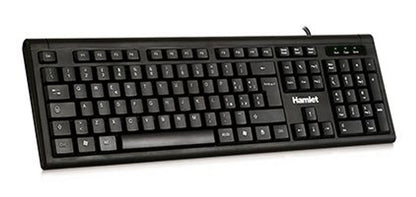 Hamlet KU200 tastiera Ufficio USB QWERTY Italiano Nero [XKKU200-IT]