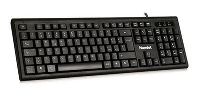 Hamlet KU200 tastiera Ufficio USB QWERTY Italiano Nero [XKKU200-IT]
