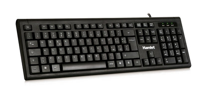 Hamlet KU200 tastiera Ufficio USB QWERTY Italiano Nero [XKKU200-IT]