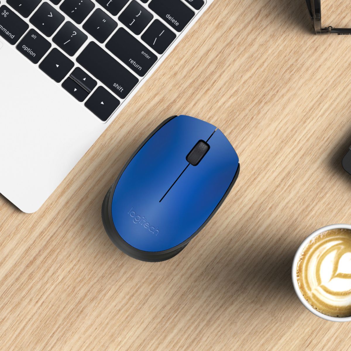 Logitech M171 mouse wireless (blu) [910-004640]