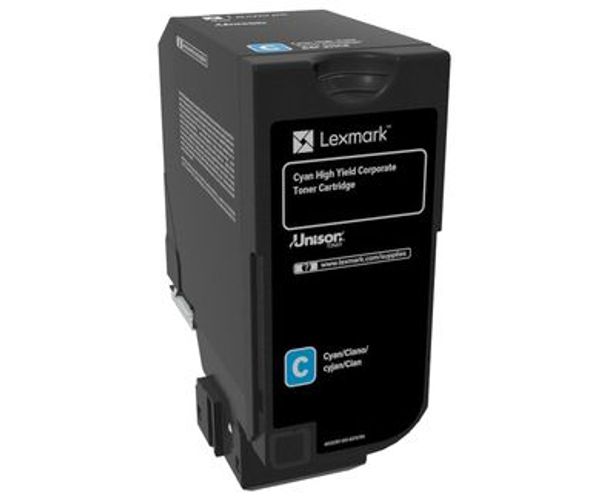 Lexmark 84C2HCE cartuccia toner 1 pz Originale Ciano [84C2HCE]