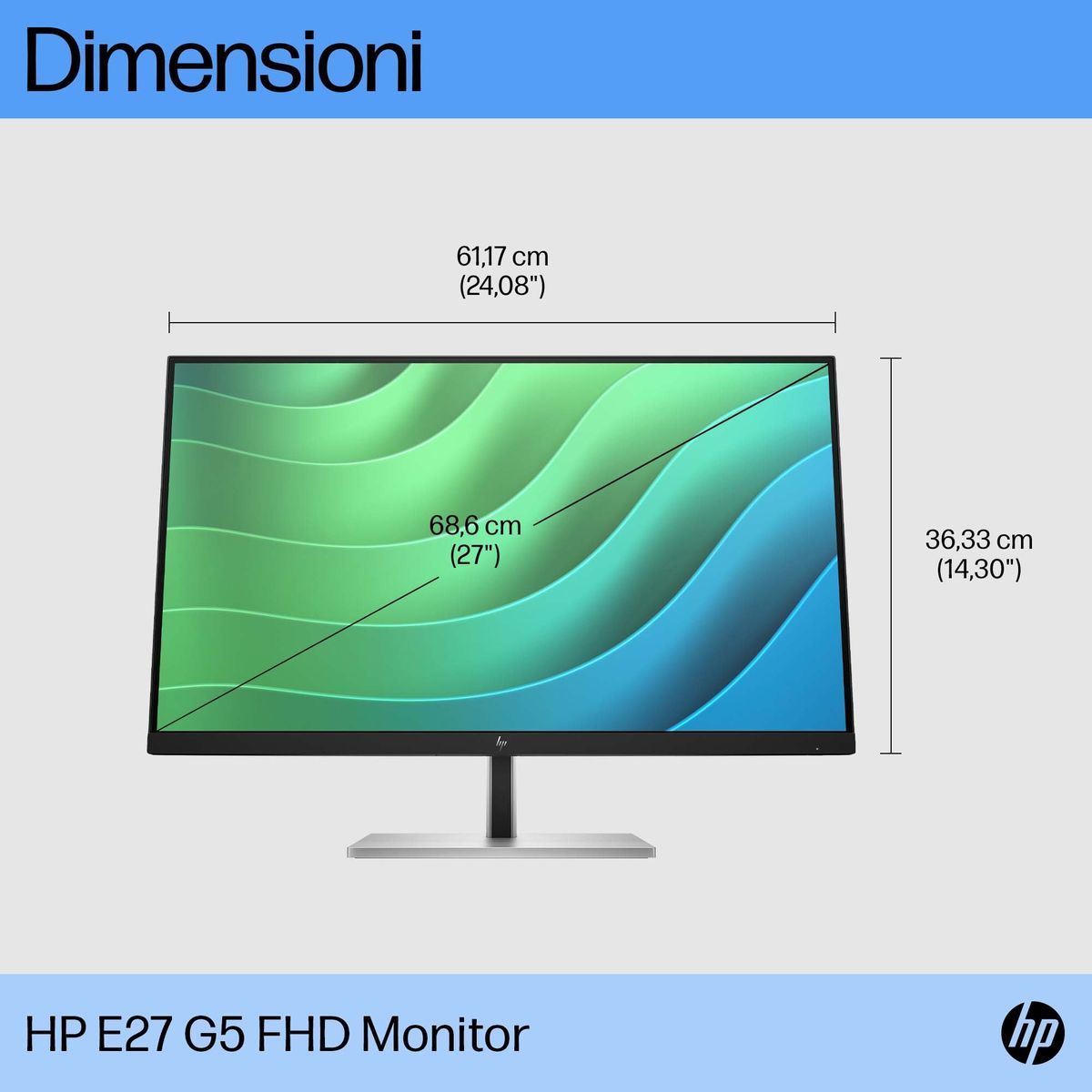 HP Monitor E27 G5 FHD [6N4E2AA#ABB]