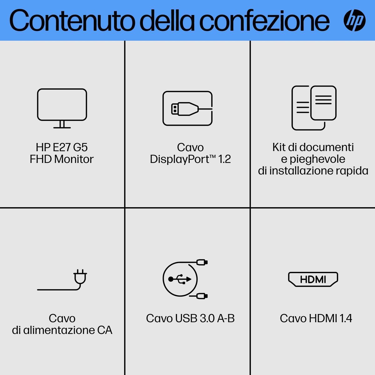 HP Monitor E27 G5 FHD [6N4E2AA#ABB]