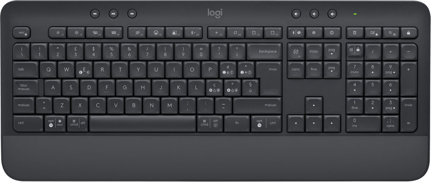 Logitech Signature K650 tastiera Ufficio Bluetooth QWERTY Italiano Grafite [920-010915]