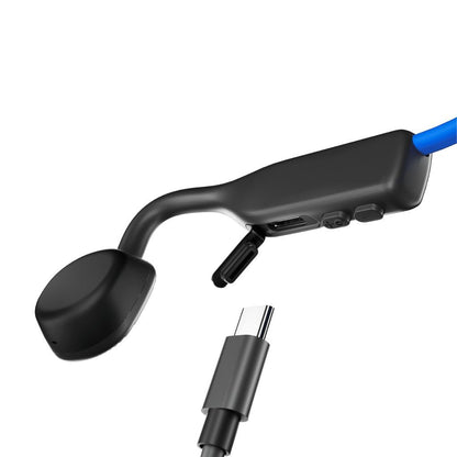 SHOKZ OpenMove Cuffie Wireless A clip Musica e Chiamate USB tipo-C Bluetooth Blu [S661BL]