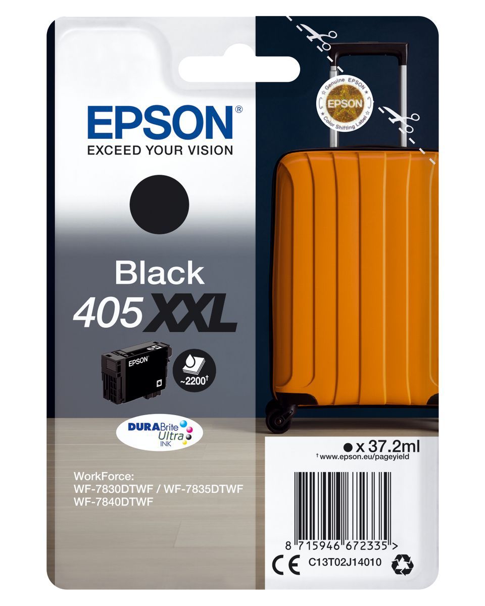 Epson Singlepack Black 405XXL DURABrite Ultra Ink [C13T02J14010]