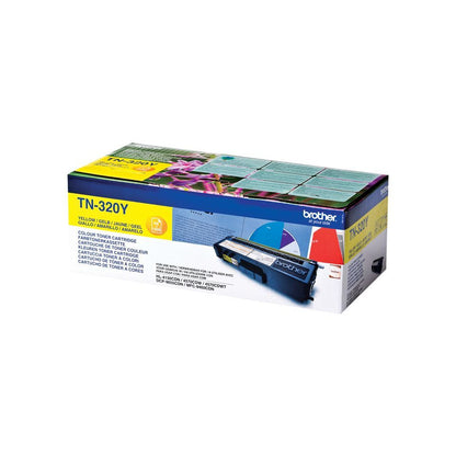 Brother TN-320Y cartuccia toner 1 pz Originale Giallo [TN320Y]