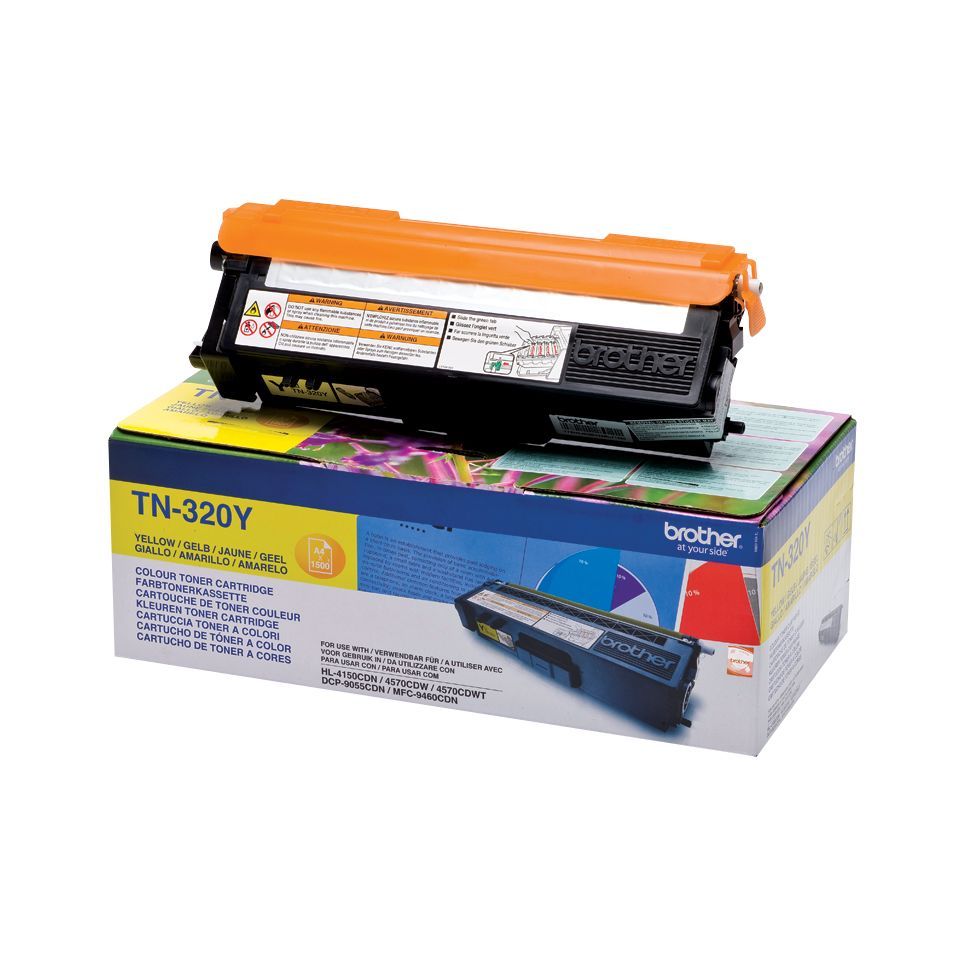 Brother TN-320Y cartuccia toner 1 pz Originale Giallo [TN320Y]