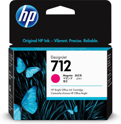 HP Cartuccia di inchiostro magenta originale DesignJet 712 da 29 ml [3ED68A]