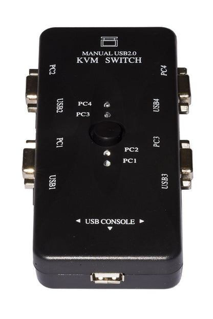 Link Accessori LKKWM4 switch per keyboard-video-mouse (kvm) Nero [LKKWM4]