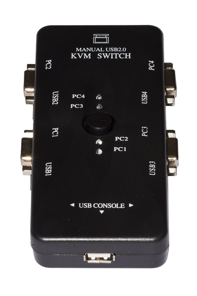 Link Accessori LKKWM4 switch per keyboard-video-mouse (kvm) Nero [LKKWM4]