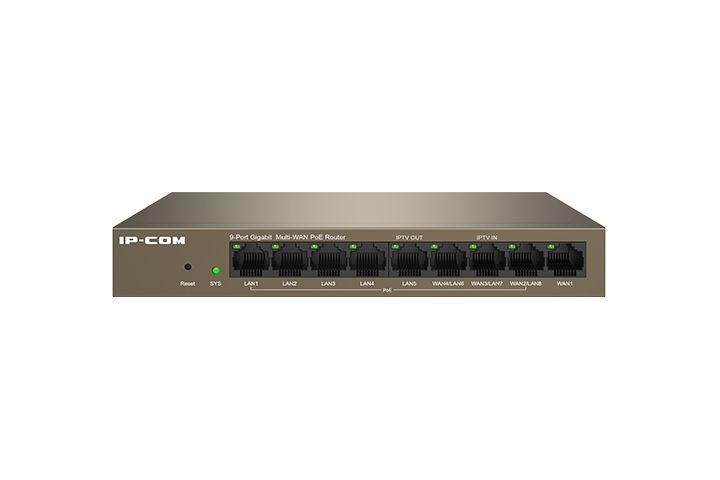 ENRUTADOR POE IP-COM DE 9 PUERTOS GESTIONADO EN LA NUBE / CONTROLADOR AP MAX 4 WAN [M20-8G-POE]