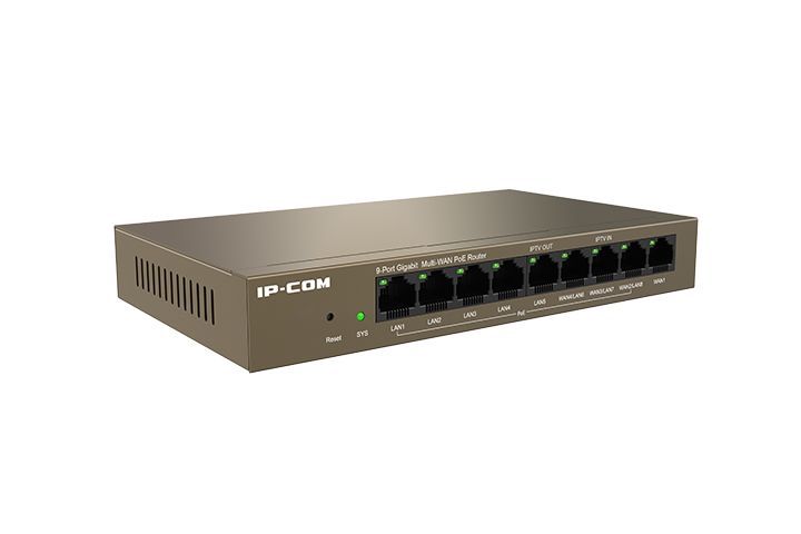 ENRUTADOR POE IP-COM DE 9 PUERTOS GESTIONADO EN LA NUBE / CONTROLADOR AP MAX 4 WAN [M20-8G-POE]