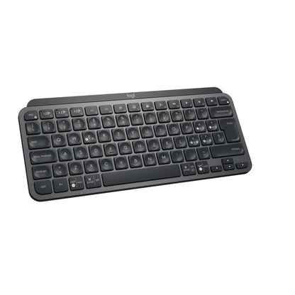Logitech MX Keys Mini Tastiera Illuminata Wireless, Minimal, Compatta, Bluetooth, Retroilluminata, USB-C, Compatibile con Apple macOS, iOS, Windows, Linux, Android, in Metallo [920-010488]