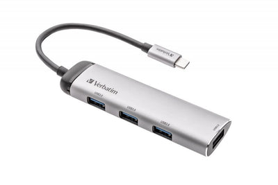 Verbatim Hub Multiporta USB-C Quattro porte USB 3.2 Gen 1 [49147]