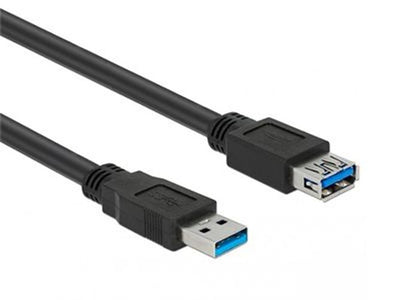 Hamlet XCU3A-MF10 cavo USB USB 3.2 Gen 1 (3.1 Gen 1) 1 m USB A 5 Gbit/s Nero [XCU3A-MF10]