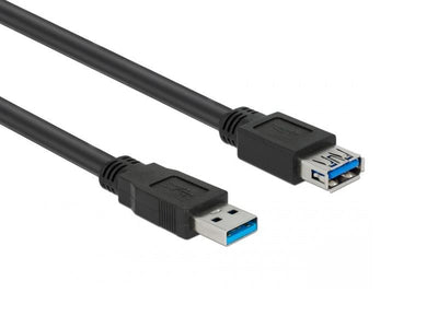 Hamlet XCU3A-MF10 cavo USB USB 3.2 Gen 1 (3.1 Gen 1) 1 m USB A 5 Gbit/s Nero [XCU3A-MF10]