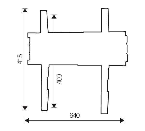 ITB OM06144 Supporto TV a parete 165,1 cm (65") Nero [OM-SLIM600]
