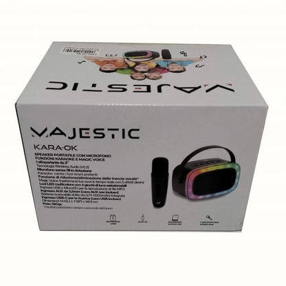 New Majestic KARA-OK Altoparlante portatile mono Nero [129362BK] - ITPartners