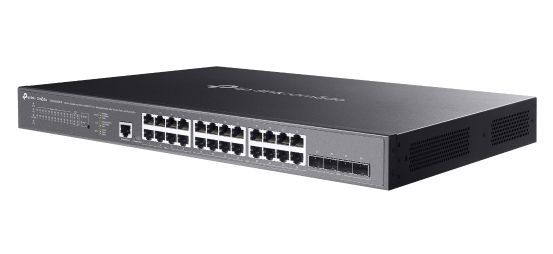 TP-Link Omada SG3428XMPP switch di rete Gestito L2+ Gigabit Ethernet (10/100/1000) Supporto Power over Ethernet (PoE) 1U Nero [SG3428XMPP]