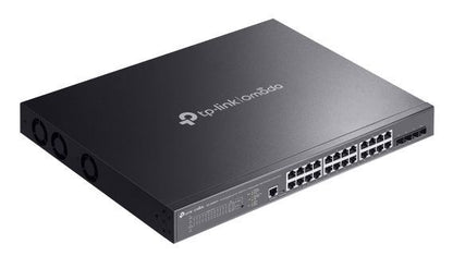 TP-Link Omada SG3428XMPP switch di rete Gestito L2+ Gigabit Ethernet (10/100/1000) Supporto Power over Ethernet (PoE) 1U Nero [SG3428XMPP]