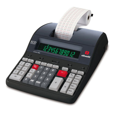 Olivetti Logos 902 calcolatrice Desktop Calcolatrice con stampa Nero [B5895]