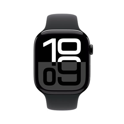 Apple Watch Series 10 Serie 10 GPS 46mm Cassa in Alluminio color Jet Black con Nero Sport Band - M/L [MWWQ3QL/A]