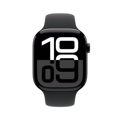 Apple Watch Series 10 Serie 10 GPS 46mm Cassa in Alluminio color Jet Black con Nero Sport Band - M/L [MWWQ3QL/A]