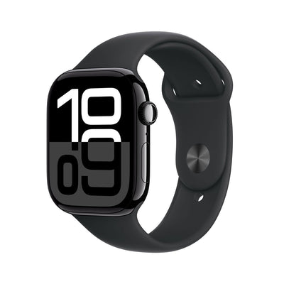 Apple Watch Series 10 Serie 10 GPS 46mm Cassa in Alluminio color Jet Black con Nero Sport Band - M/L [MWWQ3QL/A]