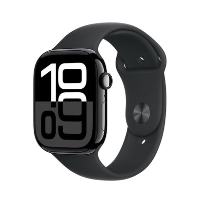 Apple Watch Series 10 Serie 10 GPS 46mm Cassa in Alluminio color Jet Black con Nero Sport Band - M/L [MWWQ3QL/A]