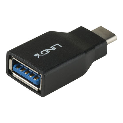 Lindy 41899 adattatore per inversione del genere dei cavi USB 3.1-C USB 3.1-A Nero [LINDY41899]