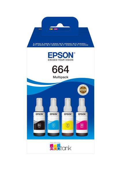 Epson 664 EcoTank 4-colour Multipack [C13T664640]