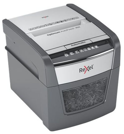 Rexel Distruggidocumenti automatico Optimum AutoFeed 45X con taglio a frammenti [2020045XEU]