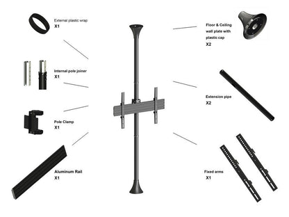 ITB MB3620 Supporto per display espositivi 165,1 cm (65") Nero [MB3620]