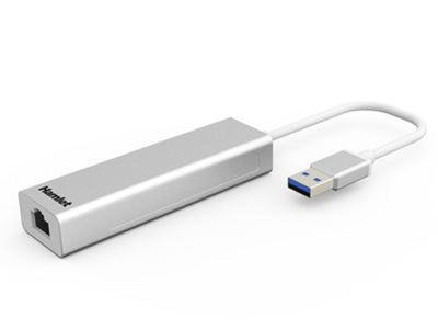 Hamlet XHUB330LAN replicatore di porte e docking station per notebook USB 3.2 Gen 1 (3.1 Gen 1) Type-A Argento [XHUB330LAN]