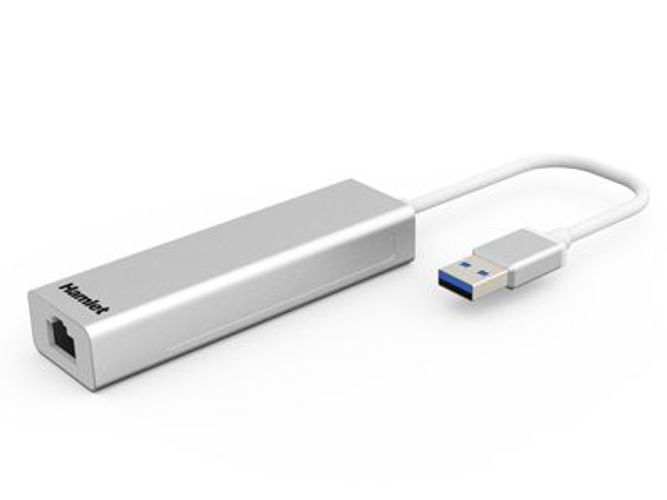 Hamlet XHUB330LAN replicatore di porte e docking station per notebook USB 3.2 Gen 1 (3.1 Gen 1) Type-A Argento [XHUB330LAN]