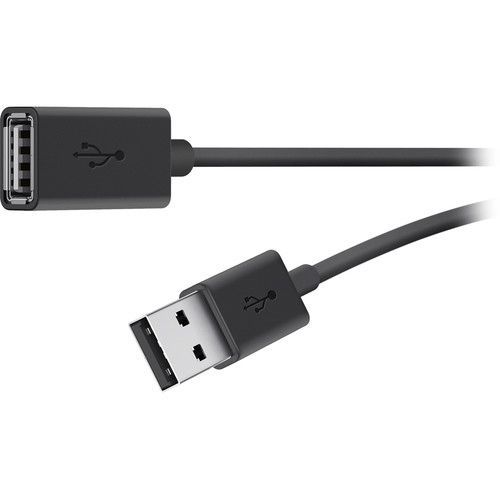 Belkin USB 2.0 A M/F 4.8m cavo USB 4,8 m USB A Nero [F3U153BT4.8M]