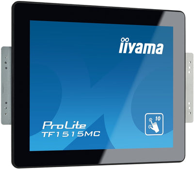 iiyama TF1515MC-B2 visualizzatore di messaggi 38,1 cm (15") LED 350 cd/m XGA Nero Touch screen [TF1515MC-B2]