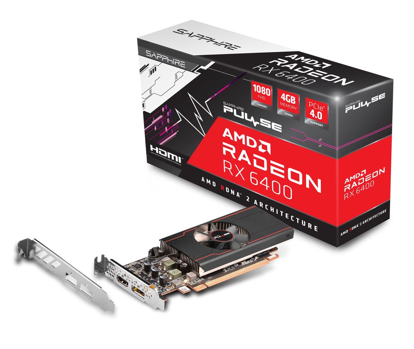 Sapphire PULSE 11315-01-20G scheda video AMD Radeon RX 6400 4 GB GDDR6 [11315-01-20G]