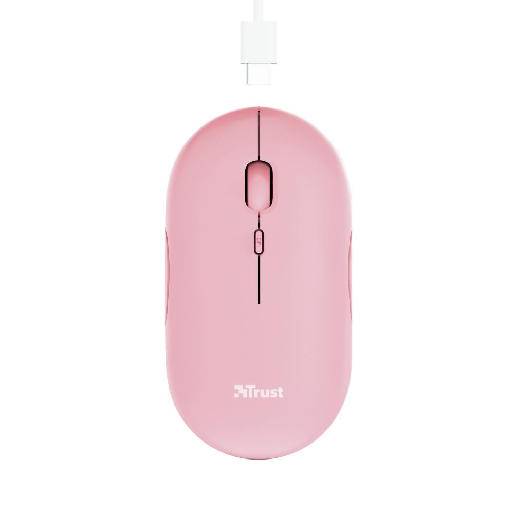 Trust Puck mouse Ufficio Ambidestro RF senza fili + Bluetooth Ottico 1600 DPI [24125]
