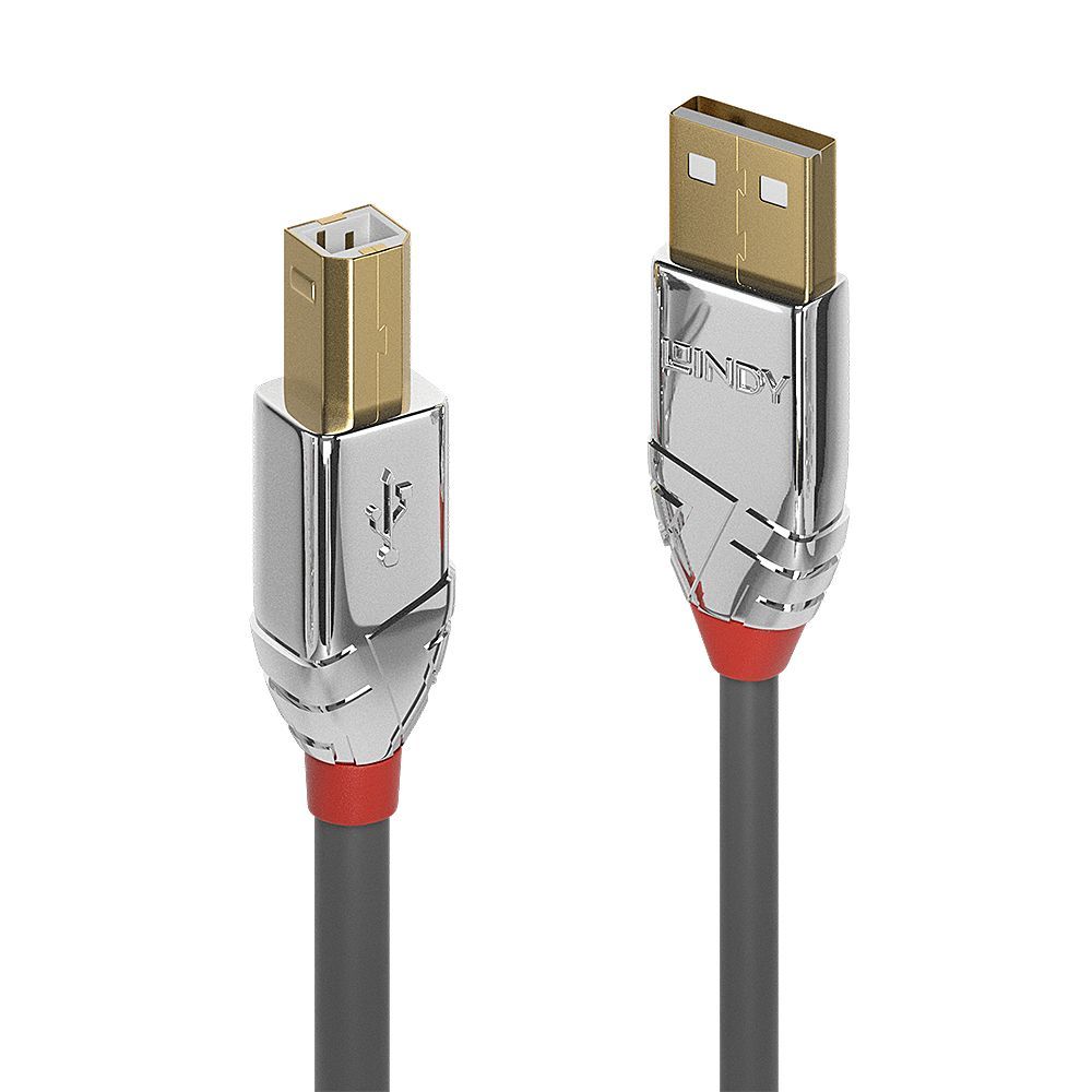 Lindy 36645 cavo USB USB 2.0 7,5 m USB A USB B 0,48 Gbit/s Grigio [LINDY36645]