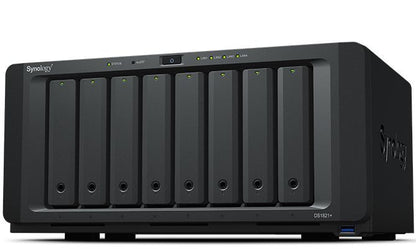 Synology DiskStation DS1821+ server NAS e di archiviazione Tower Ryzen Embedded V1500B 4 GB DDR4 0 TB DiskStation Manager Nero [DS1821+]