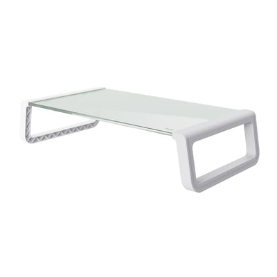Trust 25351 Supporti a parete per TV Scrivania Trasparente, Bianco [25351]