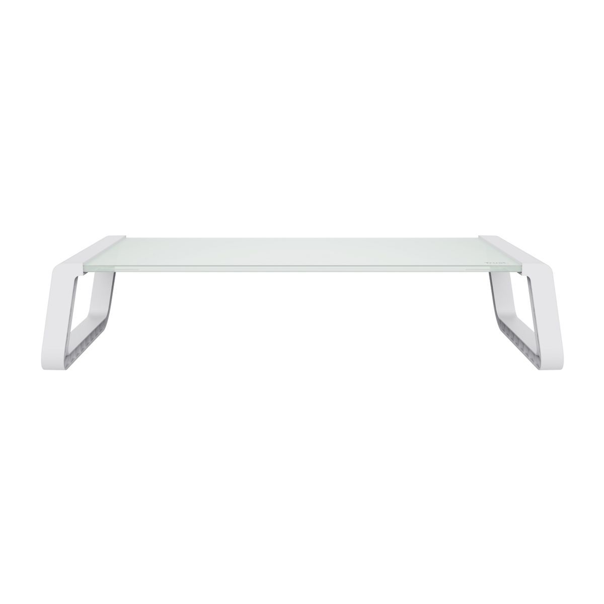Trust 25351 Supporti a parete per TV Scrivania Trasparente, Bianco [25351]