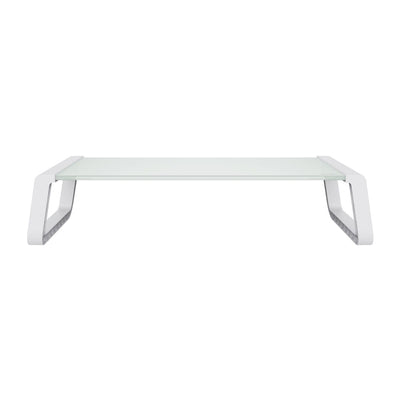 Trust 25351 Supporti a parete per TV Scrivania Trasparente, Bianco [25351]
