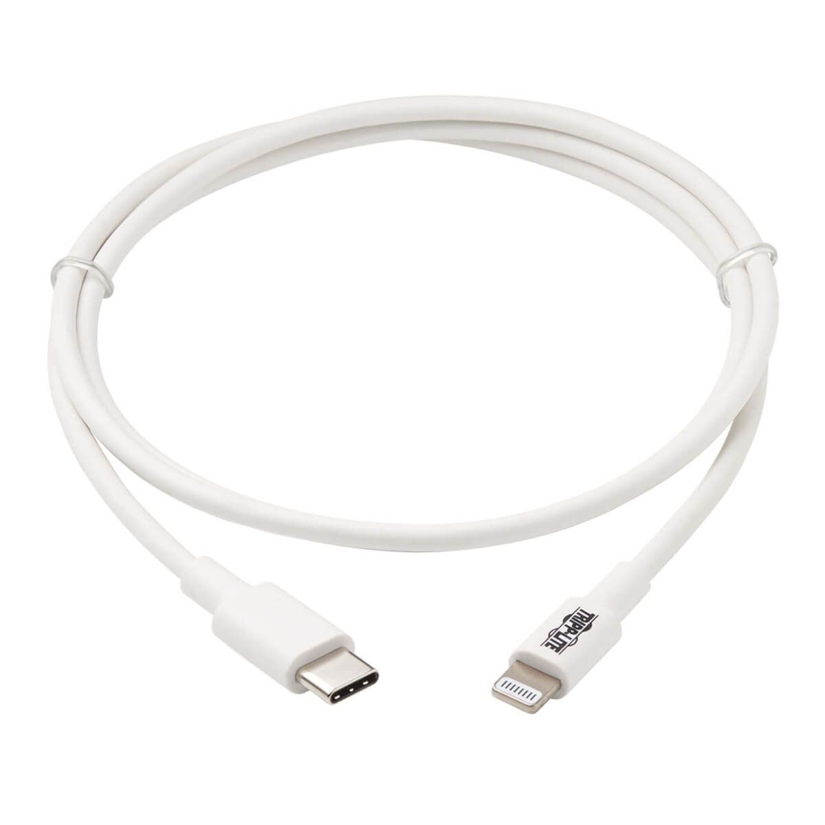 Tripp Lite M102-003-WH cavo Lightning 0,9 m Bianco [M102-003-WH]