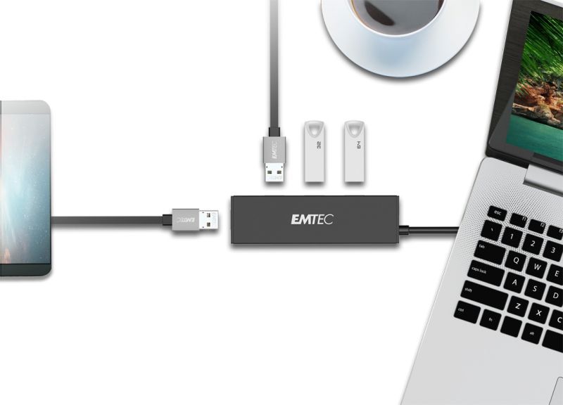Emtec T620A Type-A Classic Hub USB 3.2 Gen 1 (3.1 Gen 1) Type-A [ECHUBT620A] - ITPartners