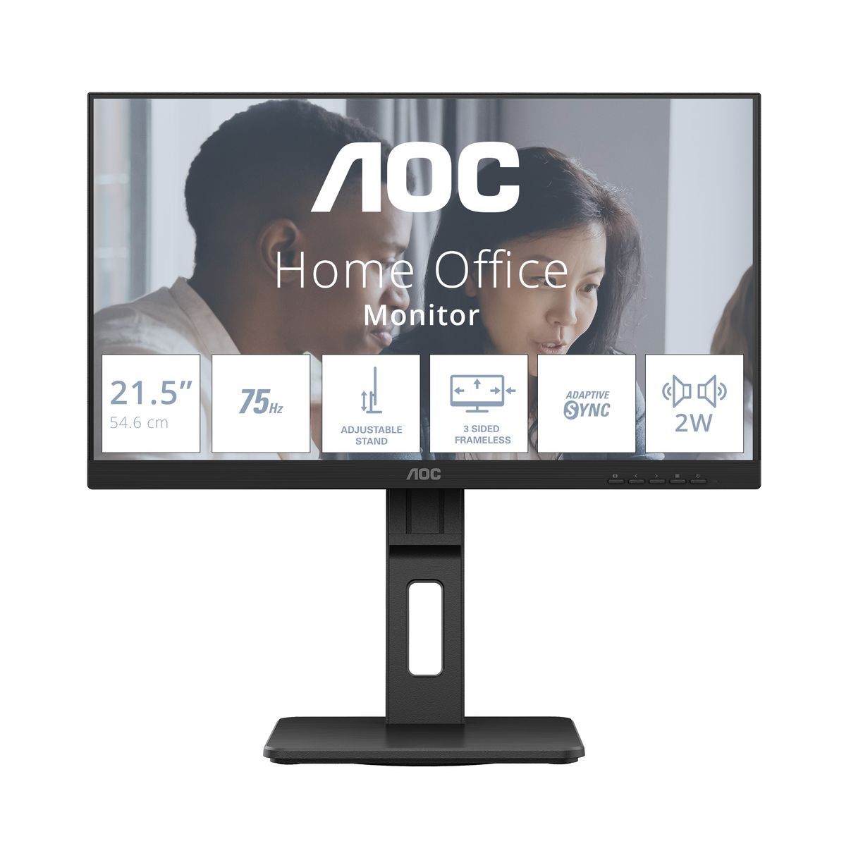 AOC E2 22E2UMF Monitor PC 54,6 cm (21.5") 1920 x 1080 Pixel Full HD LED Nero [22E2UMF]